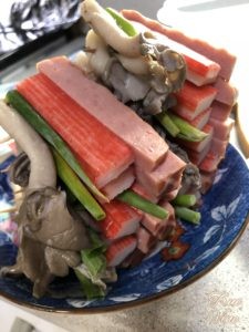 サンジョッコッチ　串に刺したところ