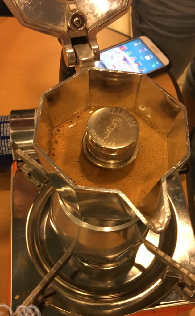 モカポット抽出後