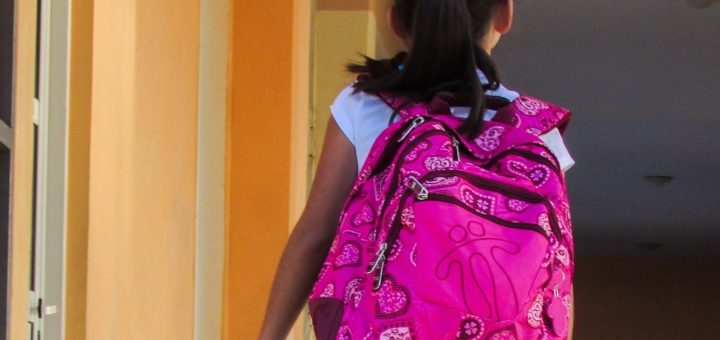 student-登校中女の子後ろ姿