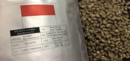 マンデリン生豆表記